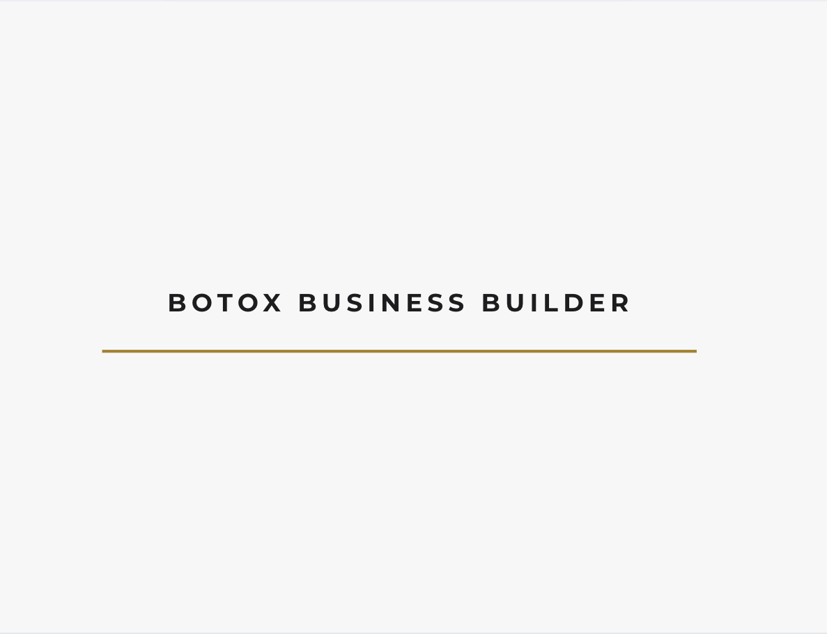 The Botox Business Builder